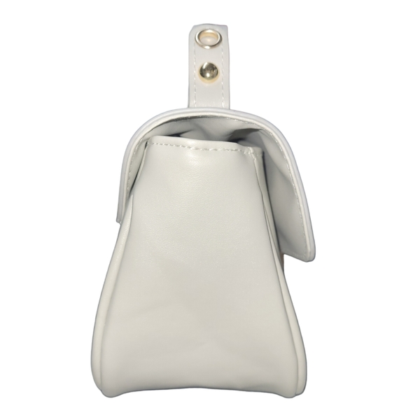 Bella Russo Light Grey Handbag w/Optional Chain - Picture 2 of 7